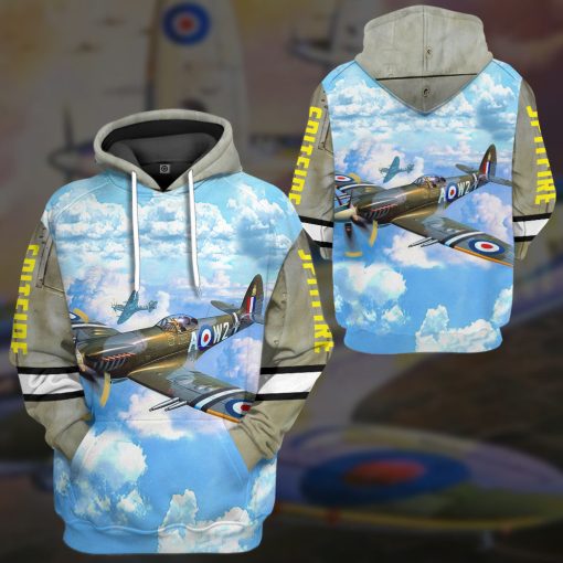 Gearhumans 3D Spitfire Custom Tshirt Hoodie Apparel