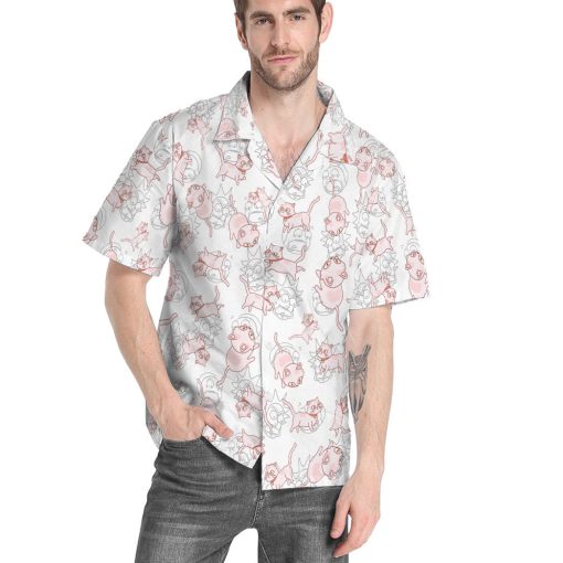 Gearhumans 3D Rick & Morty Cat Custom Hawaiian Shirt