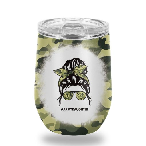 Gearhumans 3D Army Daughter Fathers Day Custom Tumbler - Image 5