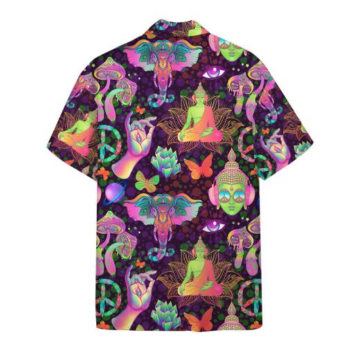 Gearhumans 3D Hippie Custom Hawaii Shirt - Image 2