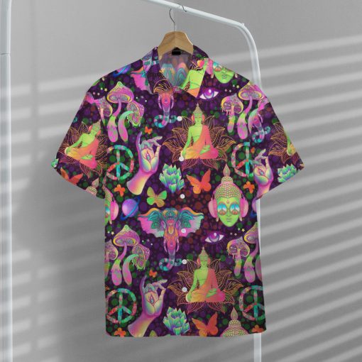 Gearhumans 3D Hippie Custom Hawaii Shirt - Image 8