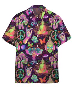 Gearhumans 3D Hippie Custom Hawaii Shirt
