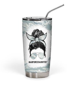Gearhumans 3D Air Force Daughter Fathers Day Custom Tumbler