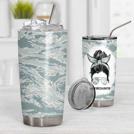 Gearhumans 3D Air Force Daughter Fathers Day Custom Tumbler - Image 7