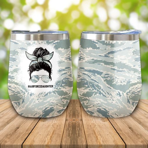 Gearhumans 3D Air Force Daughter Fathers Day Custom Tumbler - Image 9