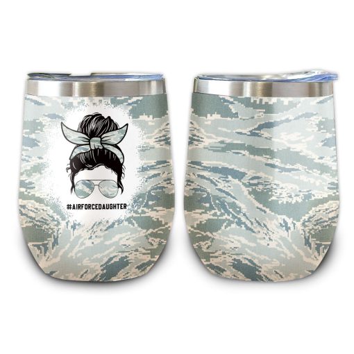 Gearhumans 3D Air Force Daughter Fathers Day Custom Tumbler - Image 5
