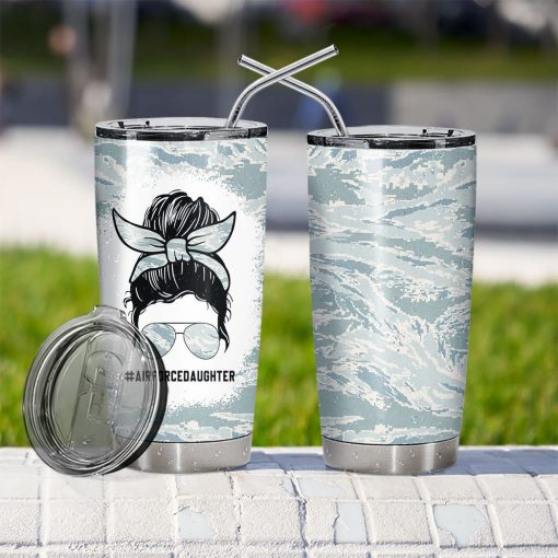 Gearhumans 3D Air Force Daughter Fathers Day Custom Tumbler - Image 8