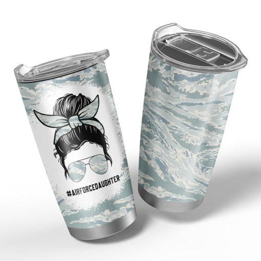 Gearhumans 3D Air Force Daughter Fathers Day Custom Tumbler - Image 3