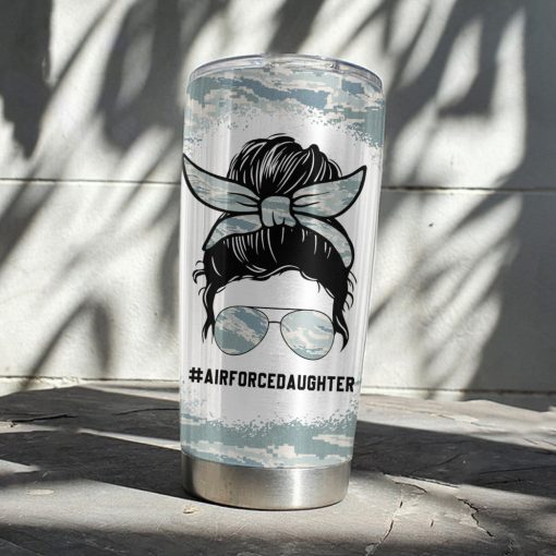 Gearhumans 3D Air Force Daughter Fathers Day Custom Tumbler - Image 6