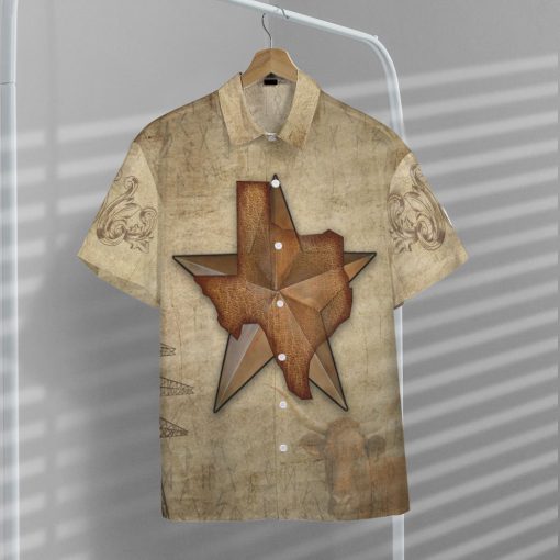 Gearhumans 3D 1845 The Lone Star State Texas Custom Hawaii Shirt - Image 7