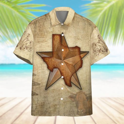 Gearhumans 3D 1845 The Lone Star State Texas Custom Hawaii Shirt - Image 6