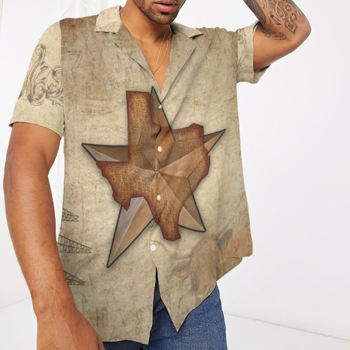Gearhumans 3D 1845 The Lone Star State Texas Custom Hawaii Shirt - Image 3