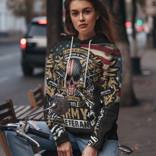 Gearhumans 3D The Title Army Veteran Custom Hoodie Tshirt Apparel - Image 13