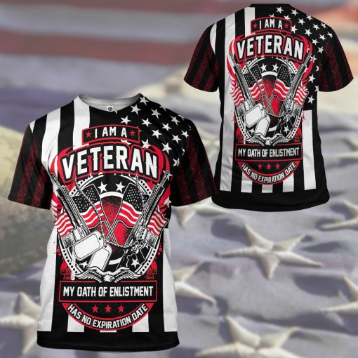 Gearhumans 3D US I Am VeteranCustom Hoodie Tshirt Apparel