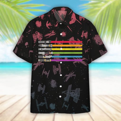 Gearhumans 3D S.W May The Pride Be With You Custom Hawaiian Shirt - Image 6
