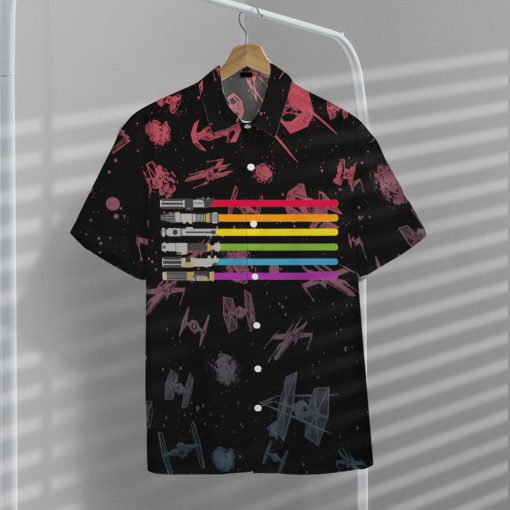 Gearhumans 3D S.W May The Pride Be With You Custom Hawaiian Shirt - Image 7