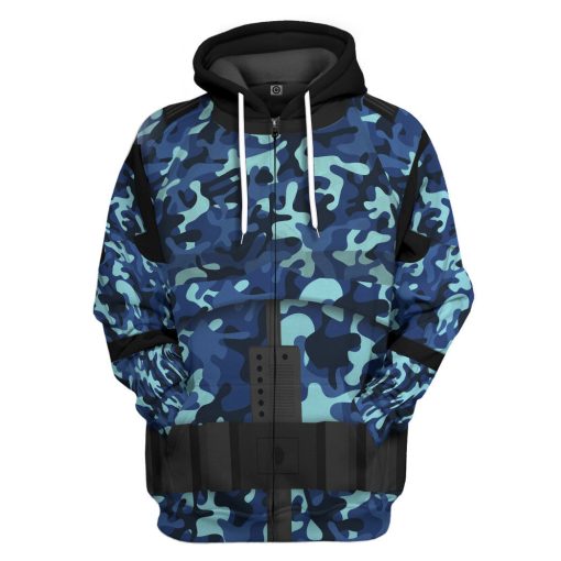 Gearhumans 3D Stormstrooper x US Navy Custom Hoodie Tshirt Apparel