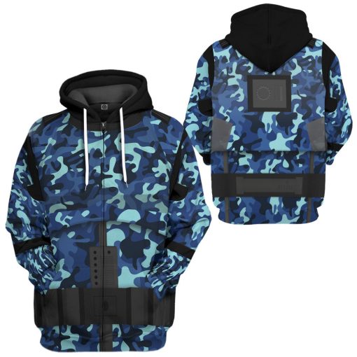 Gearhumans 3D Stormstrooper x US Navy Custom Hoodie Tshirt Apparel