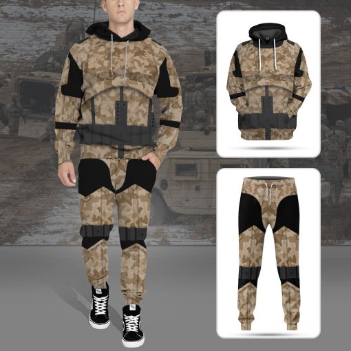 Gearhumans 3D Stormstrooper x US Marine Custom Hoodie Tshirt Apparel