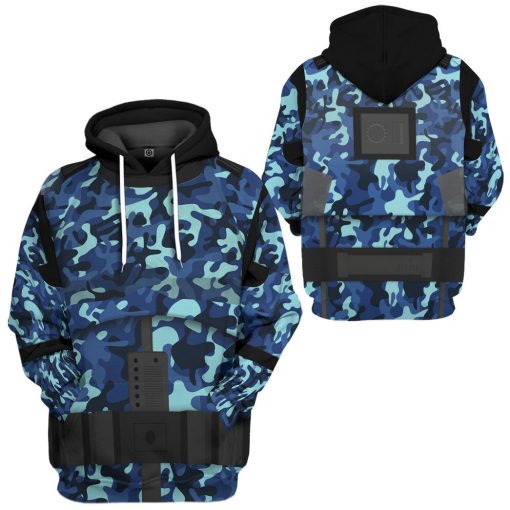 Gearhumans 3D Stormstrooper x US Navy Custom Hoodie Tshirt Apparel