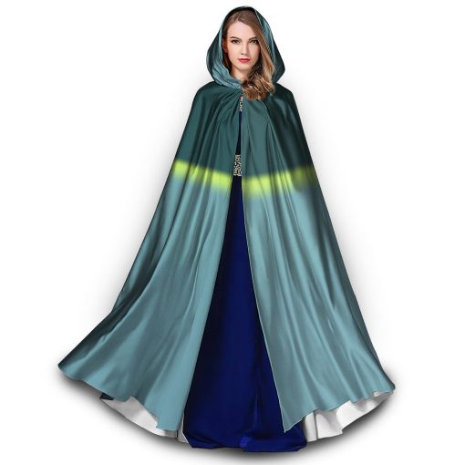 Gearhumans 3D Thor Love And Thunder Blue Custom Hooded Cloak