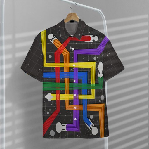 Gearhumans 3D S.T Spacecrafts Pride Month Custom Hawaiian Shirt - Image 6