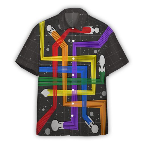 Gearhumans 3D S.T Spacecrafts Pride Month Custom Hawaiian Shirt - Image 7