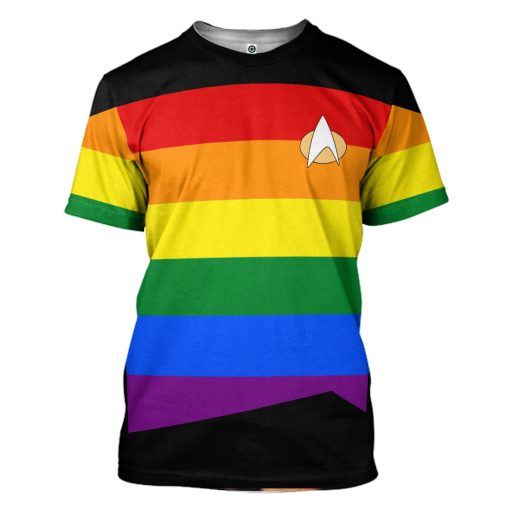 Gearhumans 3D LGBT Pride Month S.T The Next Generation 1987 1994 Custom Tshirt Hoodie Apparel 3 Gearhumans 3D LGBT Pride Month S.T The Next Generation 1987 1994 Custom Tshirt Hoodie Apparel - Image 3