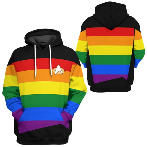 Gearhumans 3D LGBT Pride Month S.T The Next Generation 1987 1994 Custom Tshirt Hoodie Apparel 6 Gearhumans 3D LGBT Pride Month S.T The Next Generation 1987 1994 Custom Tshirt Hoodie Apparel - Image 6
