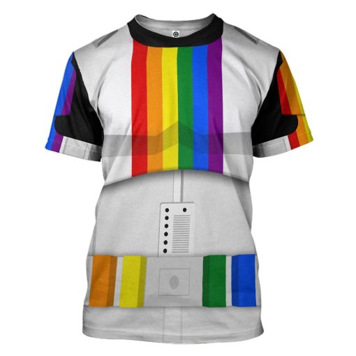 Gearhumans 3D S.W Stormtrooper LGBT Pride Month Custom Tshirt Hoodie Apparelpr