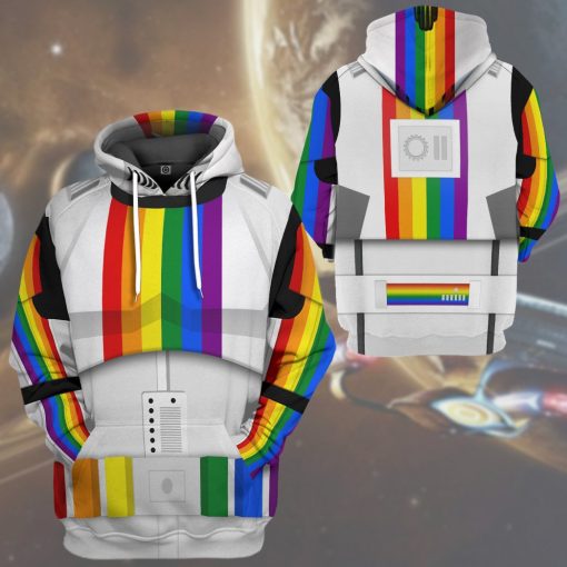 Gearhumans 3D S.W Stormtrooper LGBT Pride Month Custom Tshirt Hoodie Apparelpr