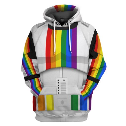 Gearhumans 3D S.W Stormtrooper LGBT Pride Month Custom Tshirt Hoodie Apparelpr