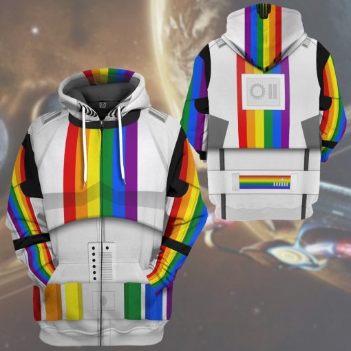 Gearhumans 3D S.W Stormtrooper LGBT Pride Month Custom Tshirt Hoodie Apparelpr