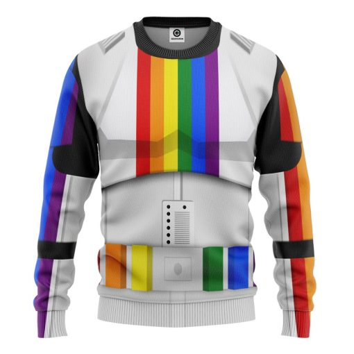 Gearhumans 3D S.W Stormtrooper LGBT Pride Month Custom Tshirt Hoodie Apparelpr