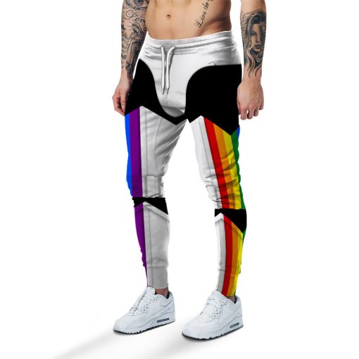Gearhumans 3D S.W Stormtrooper LGBT Pride Month Custom Sweatpants