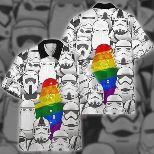 Gearhumans 3D S.W Where Is Darth Vader LGBT Pride Month Custom Hawaiian Shirt - Image 6
