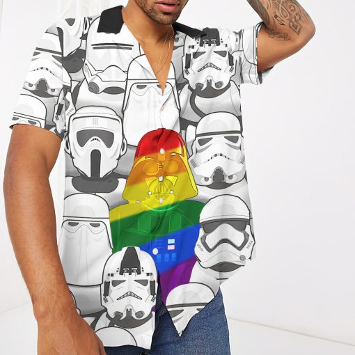 Gearhumans 3D S.W Where Is Darth Vader LGBT Pride Month Custom Hawaiian Shirt - Image 3