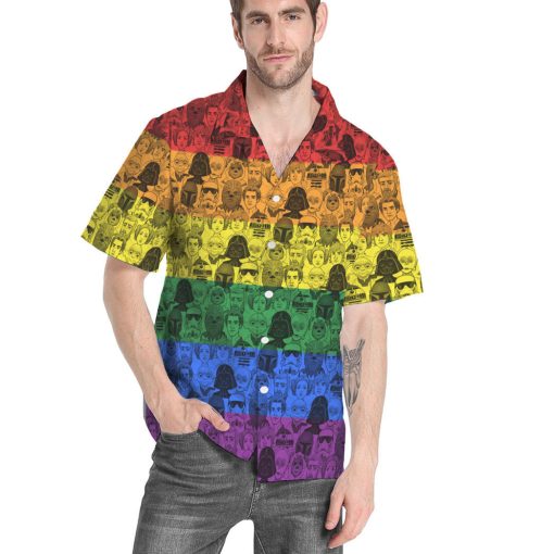 Gearhumans 3D S.W And Faces LGBT Pride Month Ver Custom Hawaiian Shirt
