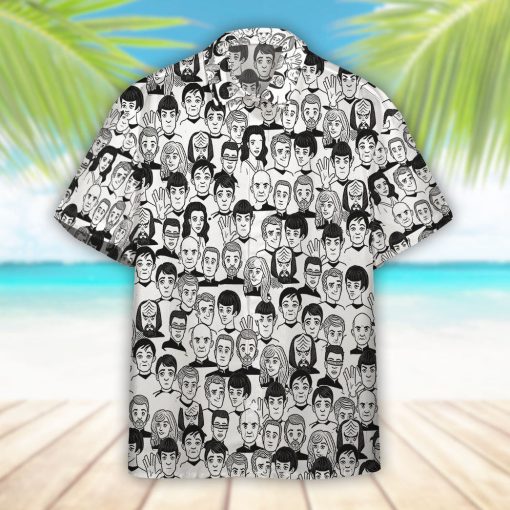 Gearhumans 3D S.T And Faces Black And White Ver Custom Hawaiian Shirt 6 Gearhumans 3D S.T And Faces Black And White Ver Custom Hawaiian Shirt - Image 6