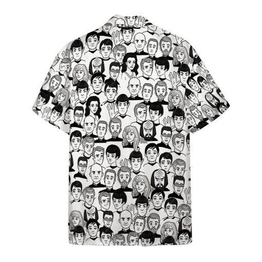 Gearhumans 3D S.T And Faces Black And White Ver Custom Hawaiian Shirt 2 Gearhumans 3D S.T And Faces Black And White Ver Custom Hawaiian Shirt - Image 2