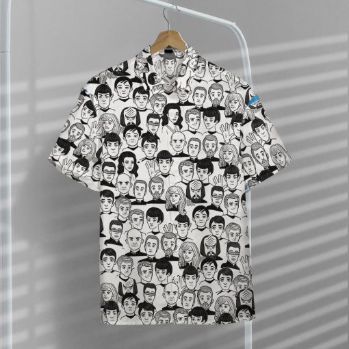 Gearhumans 3D S.T And Faces Black And White Ver Custom Hawaiian Shirt 7 Gearhumans 3D S.T And Faces Black And White Ver Custom Hawaiian Shirt - Image 7