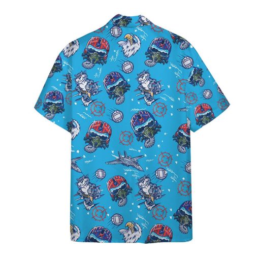 Gearhumans 3D Top Gun Wingman Custom Hawaiian Shirt 2 Gearhumans 3D Top Gun Wingman Custom Hawaiian Shirt - Image 2
