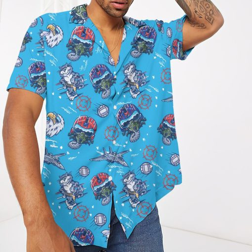 Gearhumans 3D Top Gun Wingman Custom Hawaiian Shirt 3 Gearhumans 3D Top Gun Wingman Custom Hawaiian Shirt - Image 3