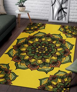 Gearhumans SUNFLOWER MANDALA RUG