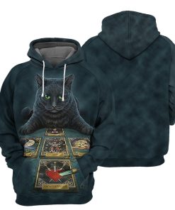 Gearhumans Wicca Black Cat - 3D All Over Printed Shirt