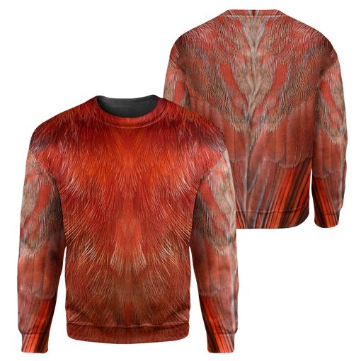 Gearhumans Cardinal Bird - 3D All Over Printed Shirt - Image 2