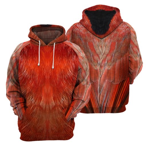 Gearhumans Cardinal Bird - 3D All Over Printed Shirt