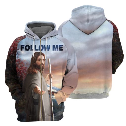 Gearhumans Follow me God - 3D All Over Printed Shirt 4 Gearhumans Follow me God - 3D All Over Printed Shirt - Image 4