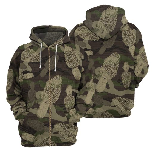 Gearhumans Morel Mushroom Camo - 3D All Over Printed Shirt