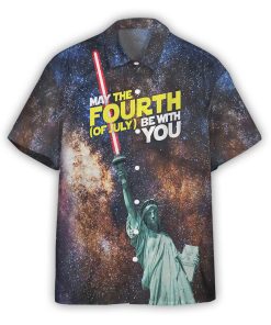 Gearhumans 3D May The 4th (of July) Be With You Independence Day Custom Hawaiian Shirt